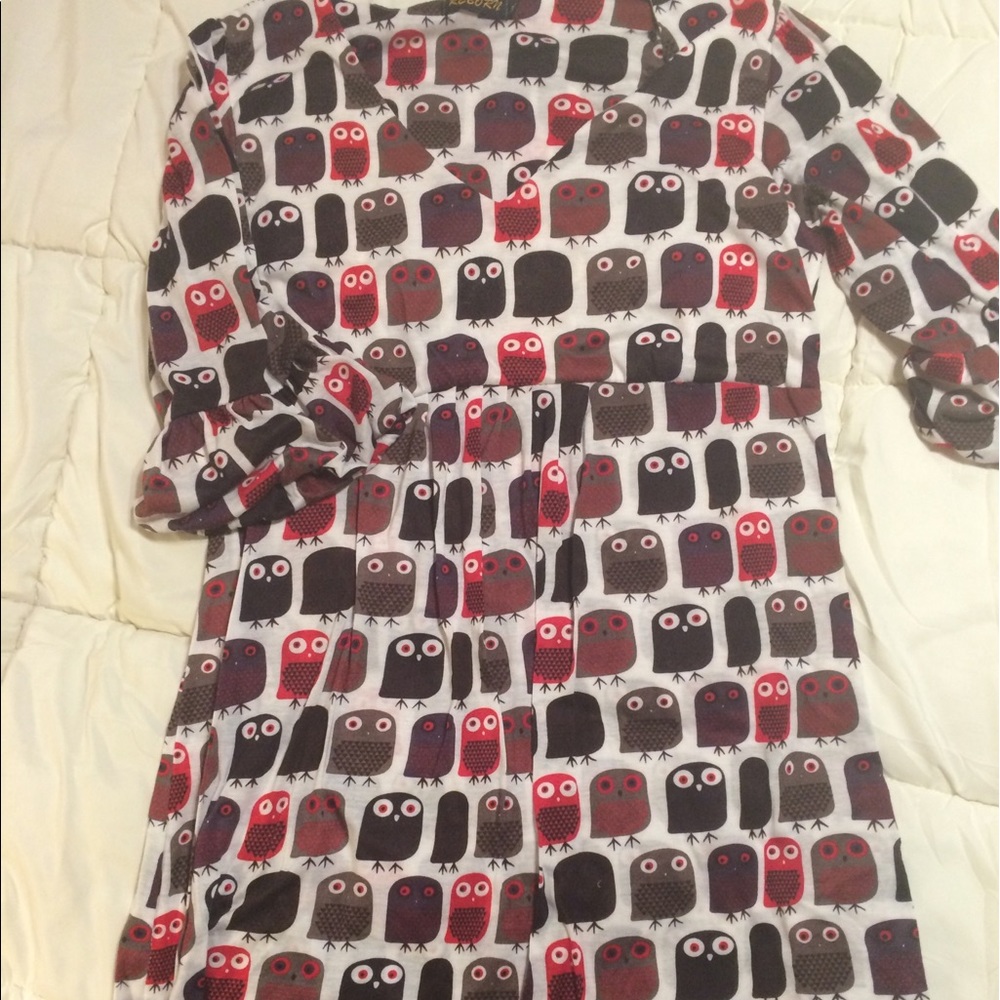 Owl print dress
