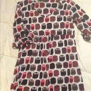Owl print dress