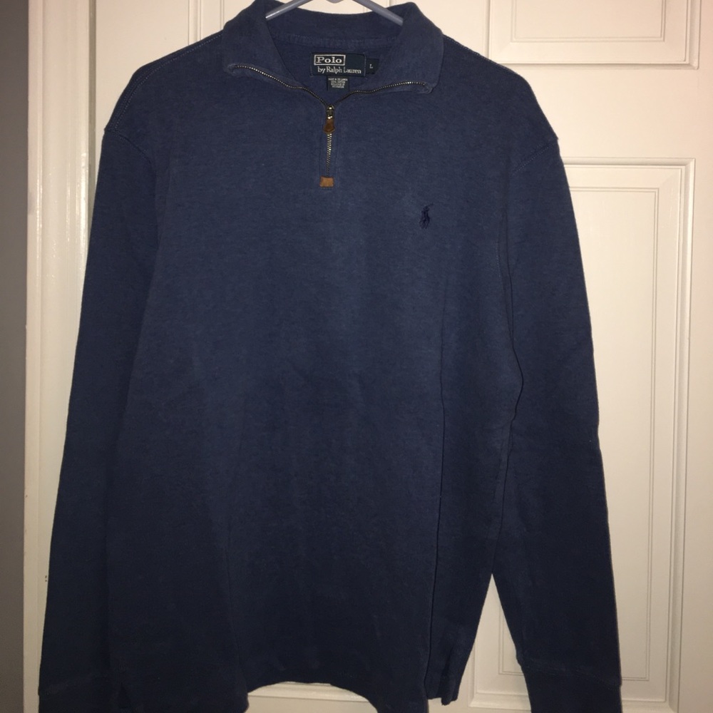 Blue Polo Ralph Lauren half zip Pullover