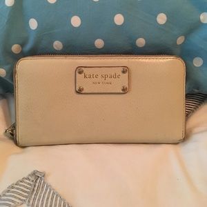 Kate spade cream wallet