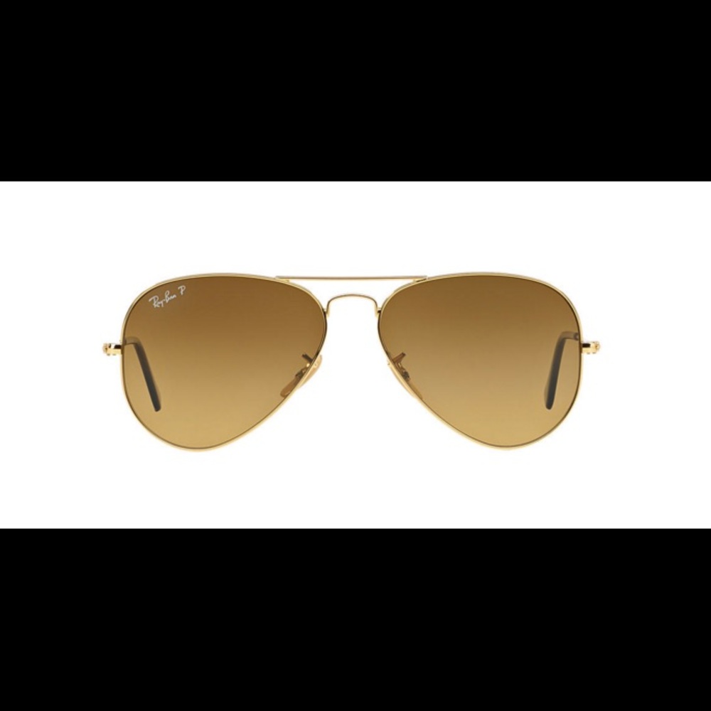 Gold Polarized Ray Ban Aviators