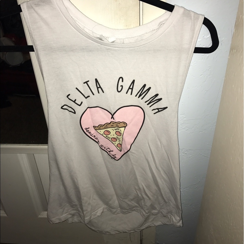 DELTA GAMMA WHITE TANK