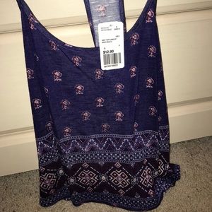 printed flowy top