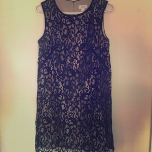 Black lace dress.