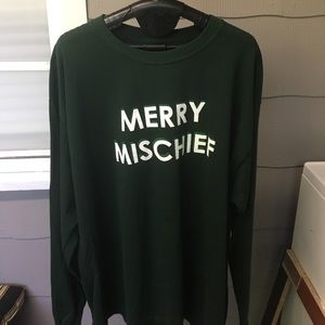 Christmas elf themed sweatshirt