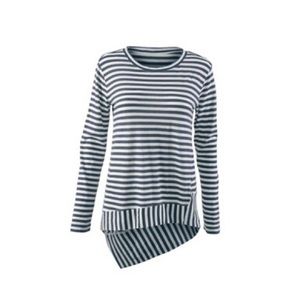 Cabi blue and white striped shirt