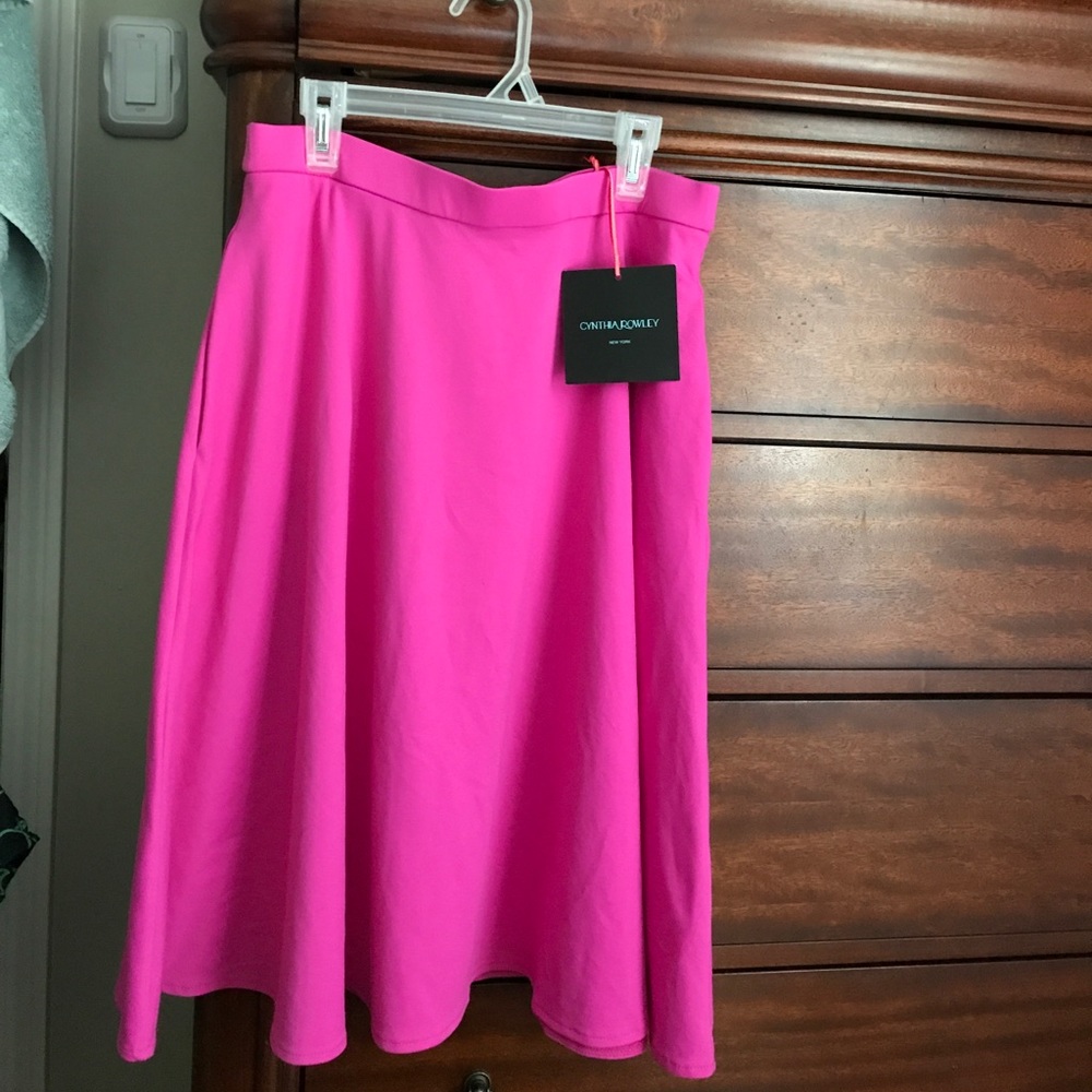 Cynthia Rowley pink skirt with pockets!