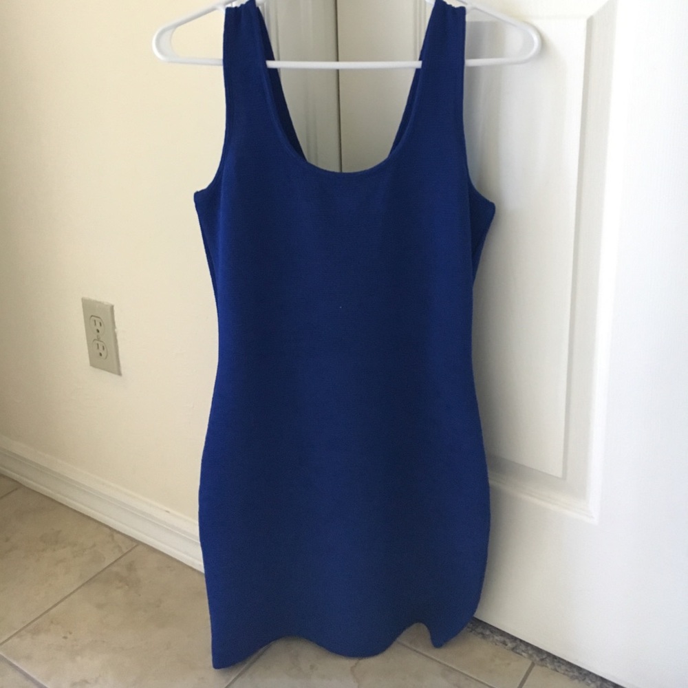 Blue mini dress