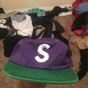Purple/Green Supreme S 6panel hat