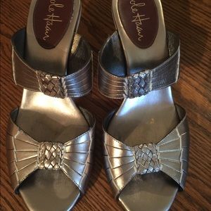 Cole Haan metallic sandal