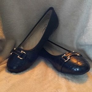 TORY KLEIN QUILTED BALLET FLATS