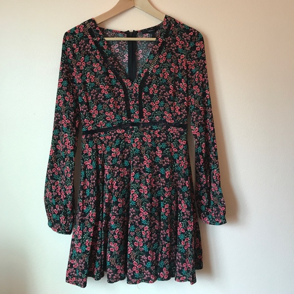 Floral Cutout Dress - Picture 1 of 4