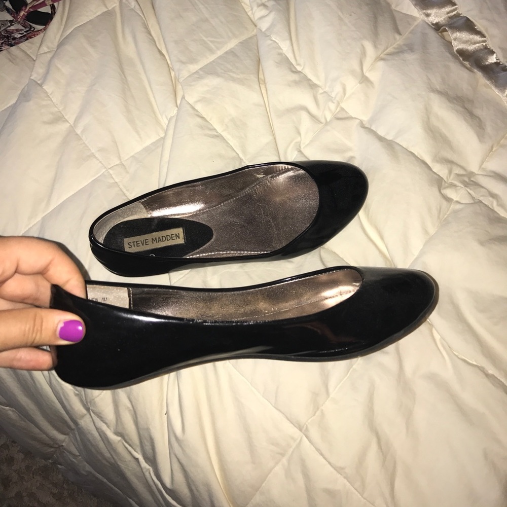 steve madden black flats