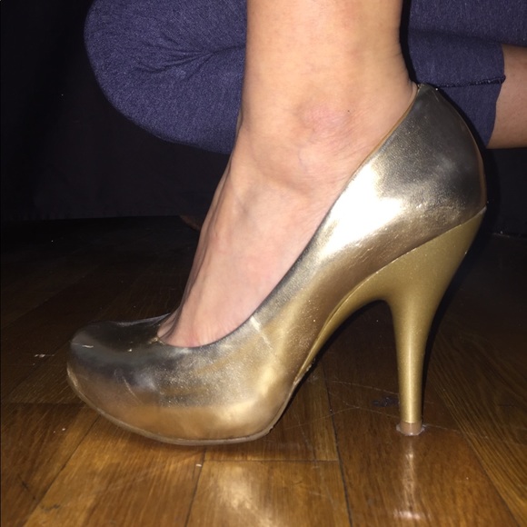 BCBGirls Gold Heels - Picture 2 of 3