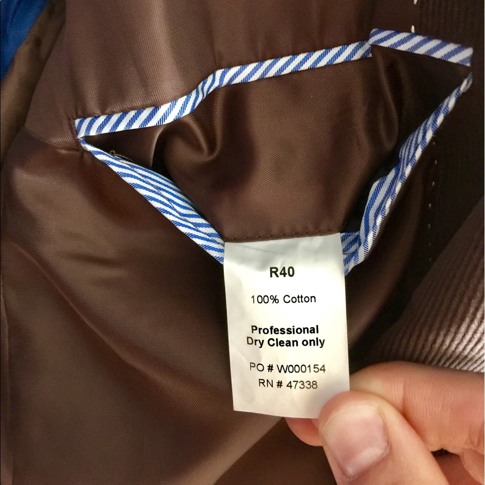 Tommy Hilfiger 40R Men's Cordorouy Blazer - Picture 3 of 4