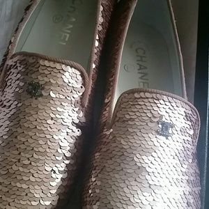 Chanel  Champagne Loafers