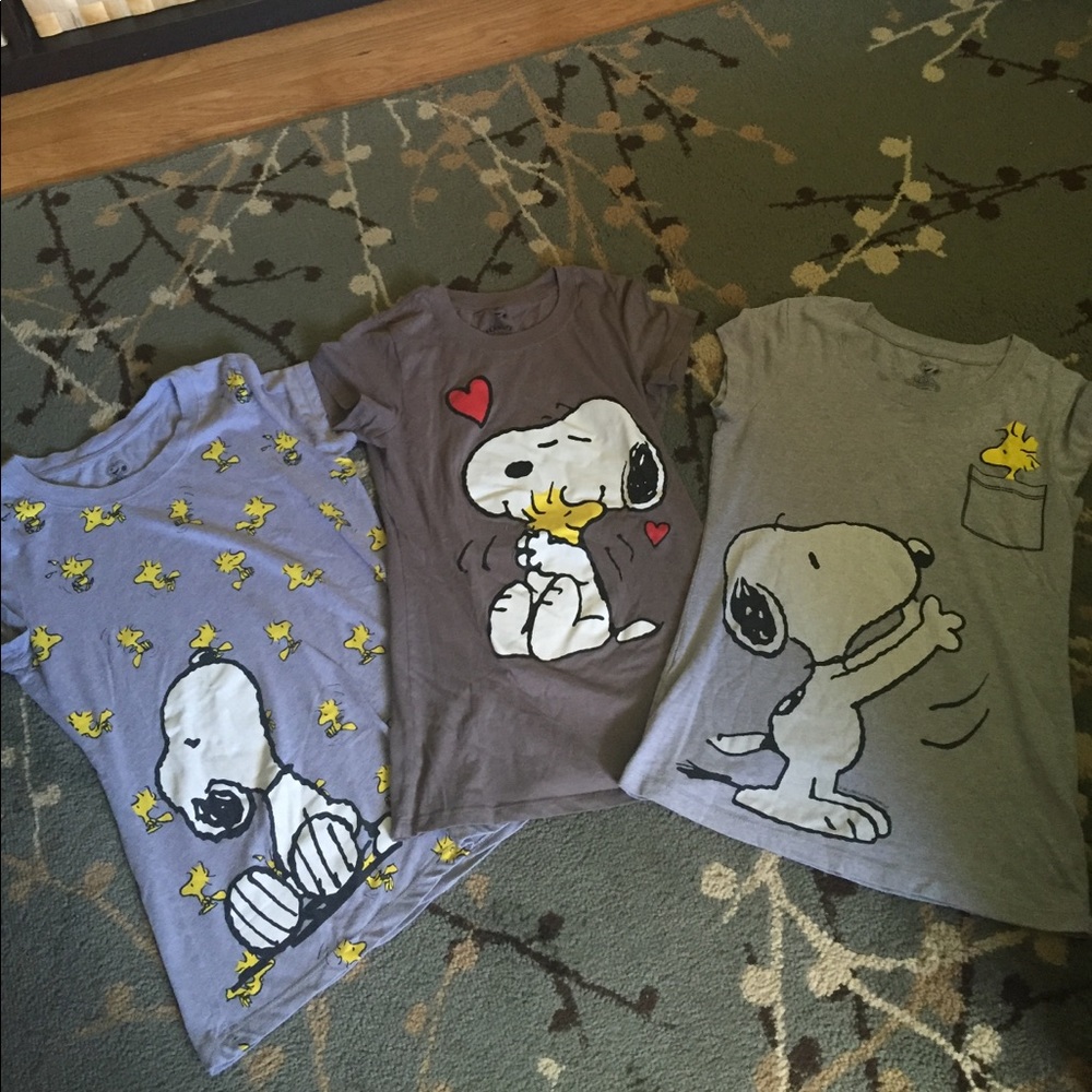 LOT OF THREE (3) SNOOPY T-Shirts