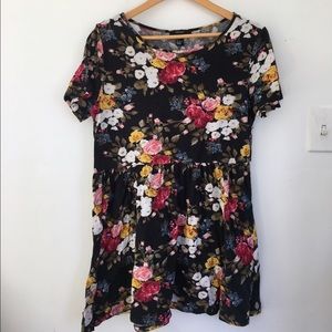 Floral t-shirt dress