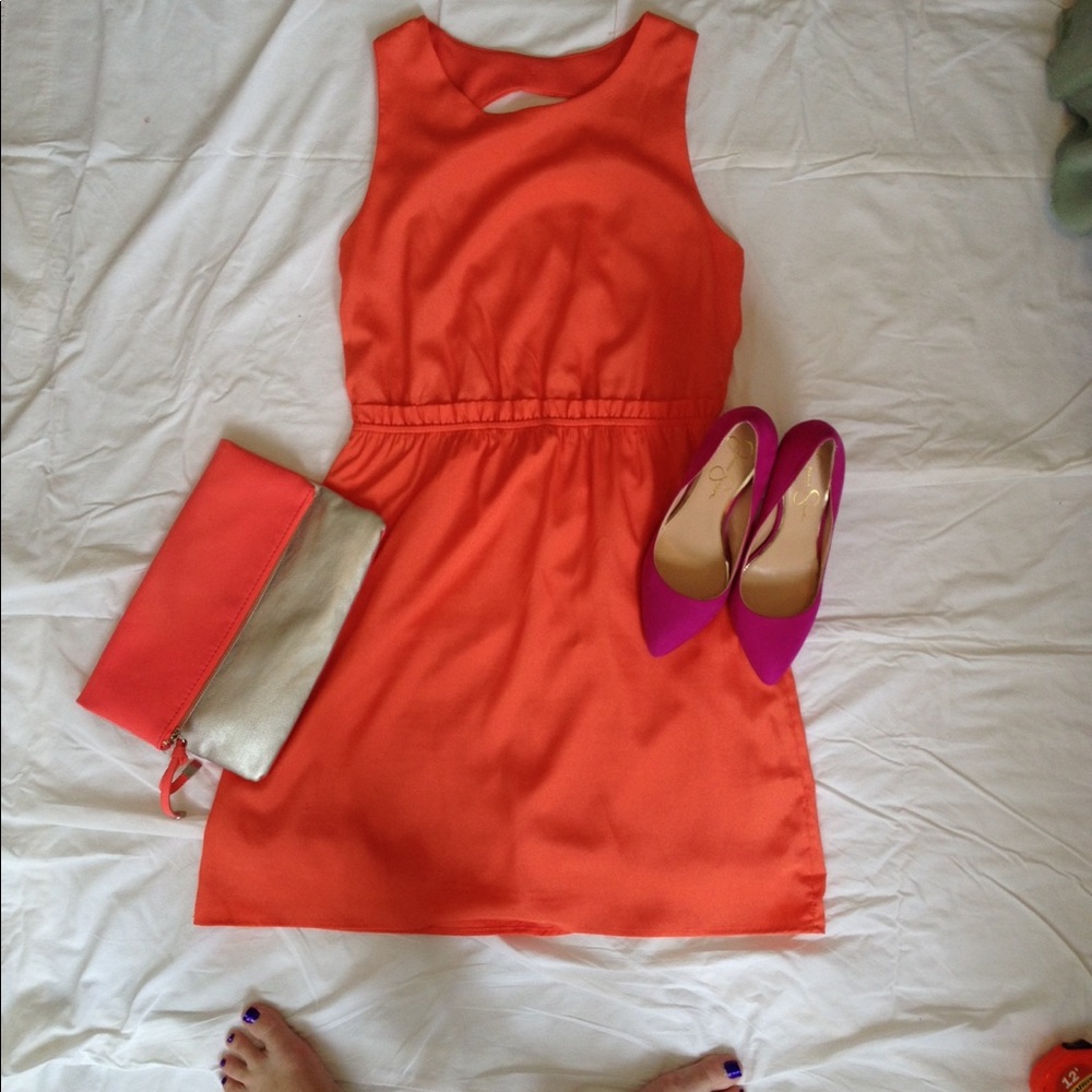 Stunning tangerine dress