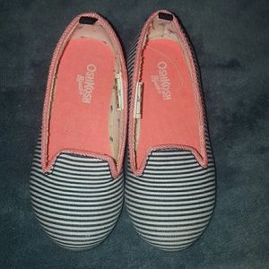 OSHKOSH BGOSH STRIPPED FLATS SIZE 7