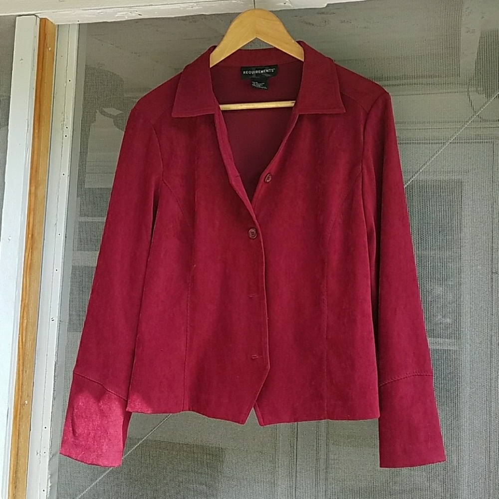 Suede feel ladies jacket