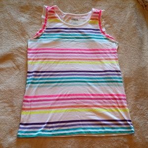 Rainbow striped tank