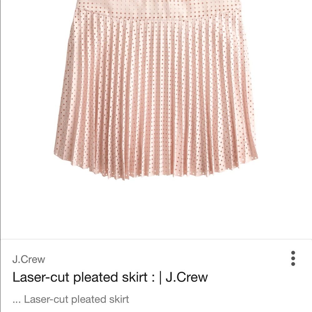 J crew lazer cut pleated skirt size 2