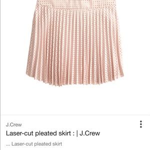 J crew lazer cut pleated skirt size 2