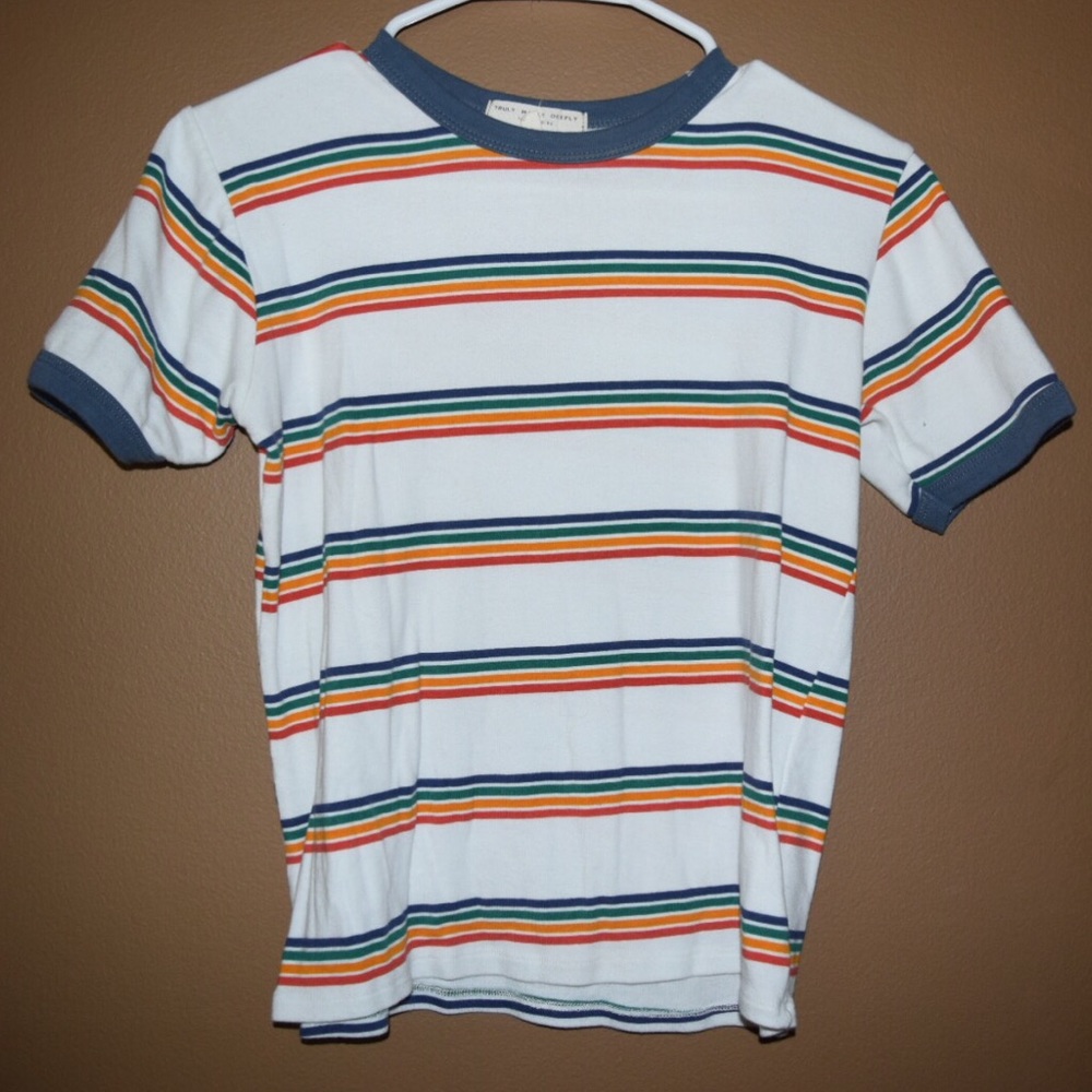 Urban Outfitters Rainbow Striped Top
