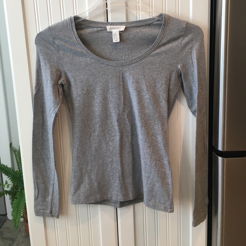 Forever 21 Grey Long Sleeved Tee