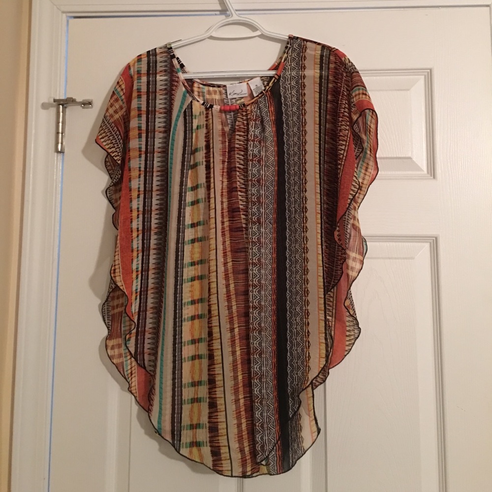 Kim Rogers top, xl, EUC