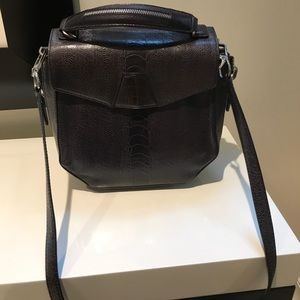 Alexander Wang trifold characol cross body bag