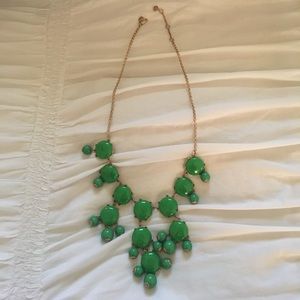 J. Crew green bubble necklace