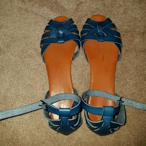 Blue Gladiator Sandals