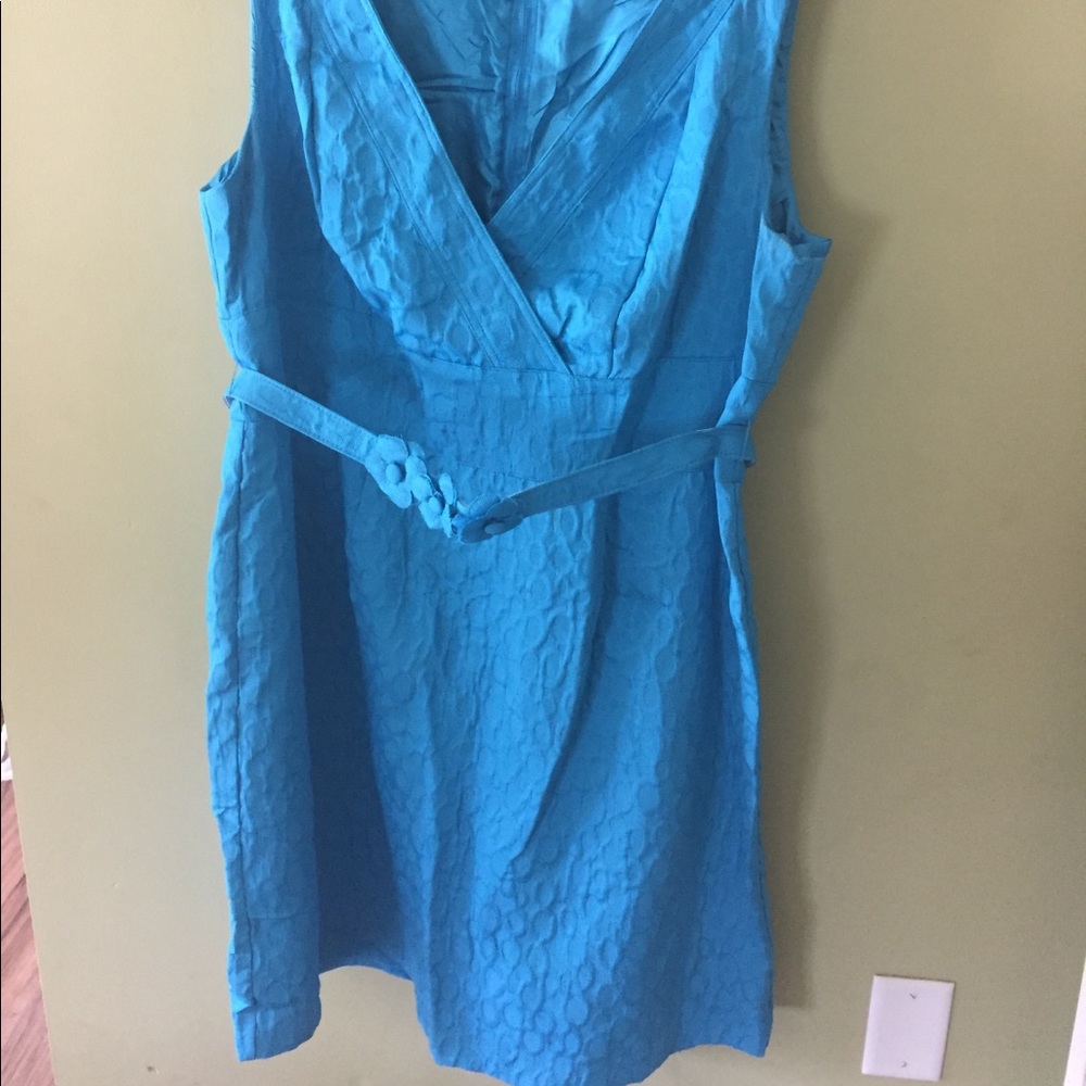 Cute teal blue tank dress!