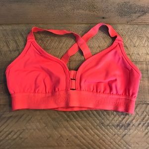 Bright watermelon 🍉 colored sports bra