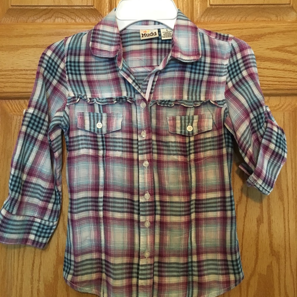 Girls sweetest plaid shirt