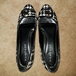 Black and White plaid flats