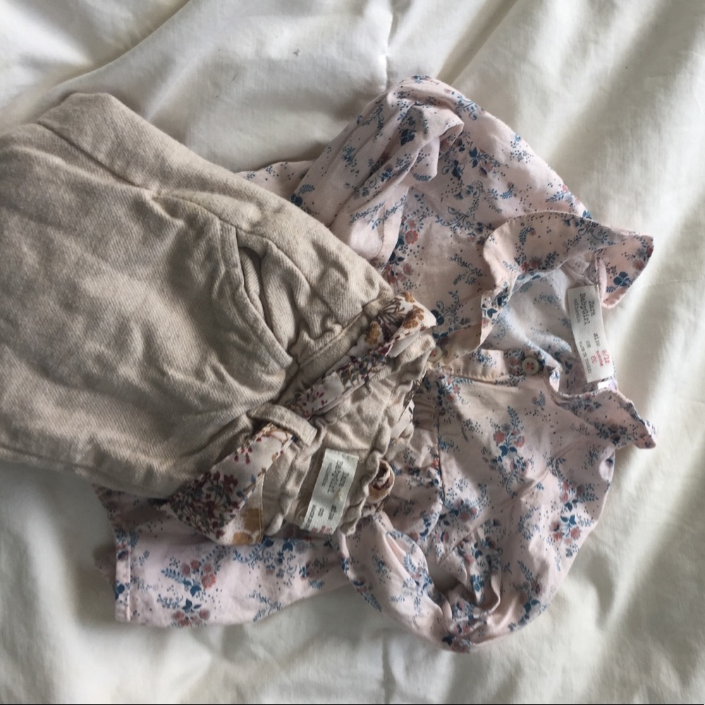 Zara baby girl top and pants