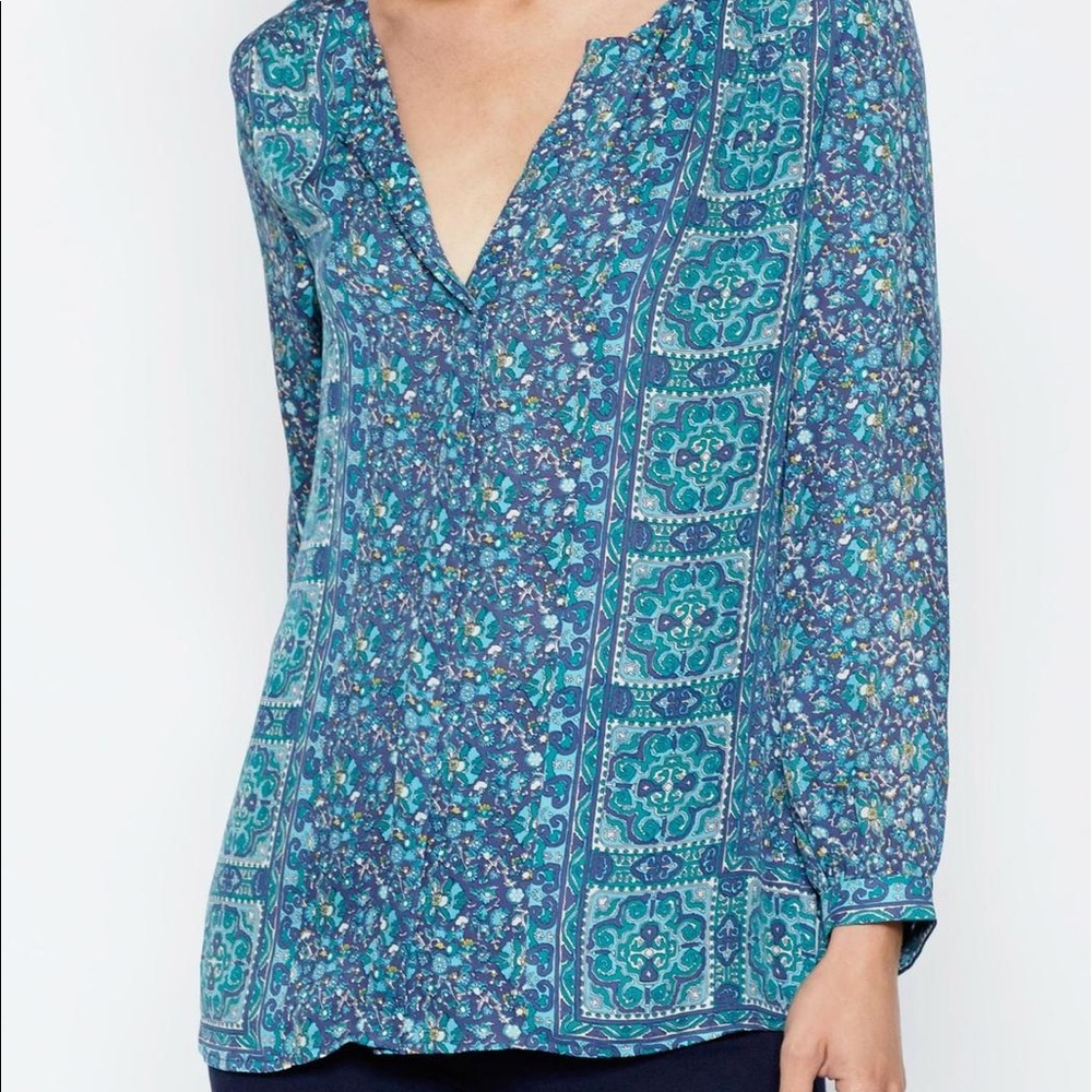 Joie Long Sleeve Silk Top