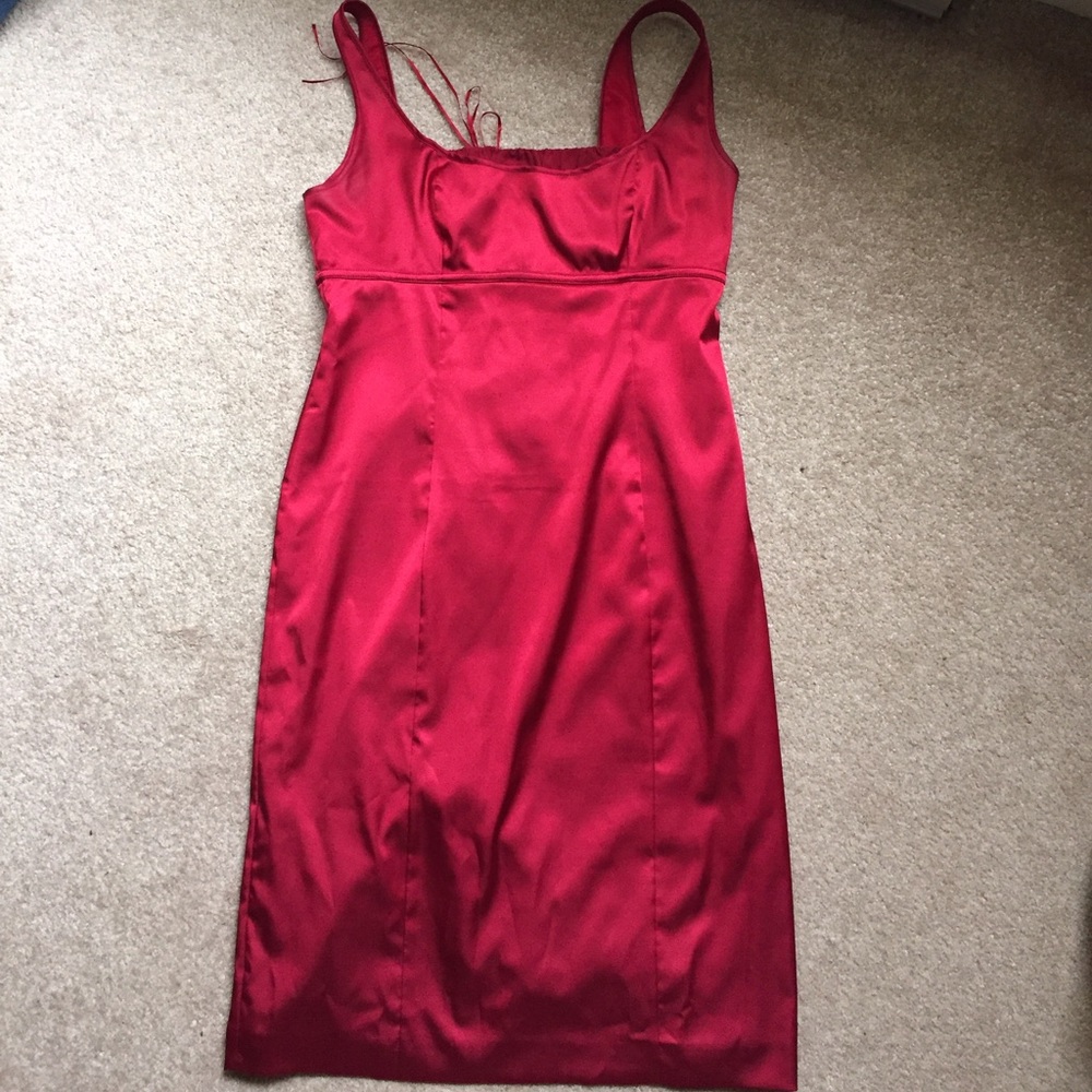 Express Satin Red Dress