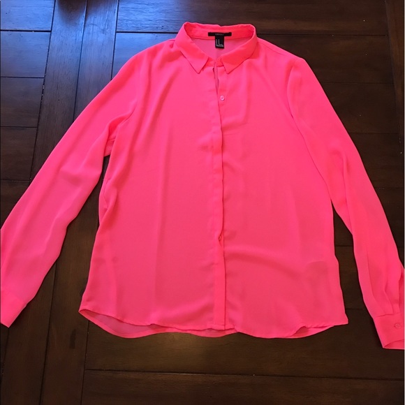Forever 21 Tops - Neon pink blouse