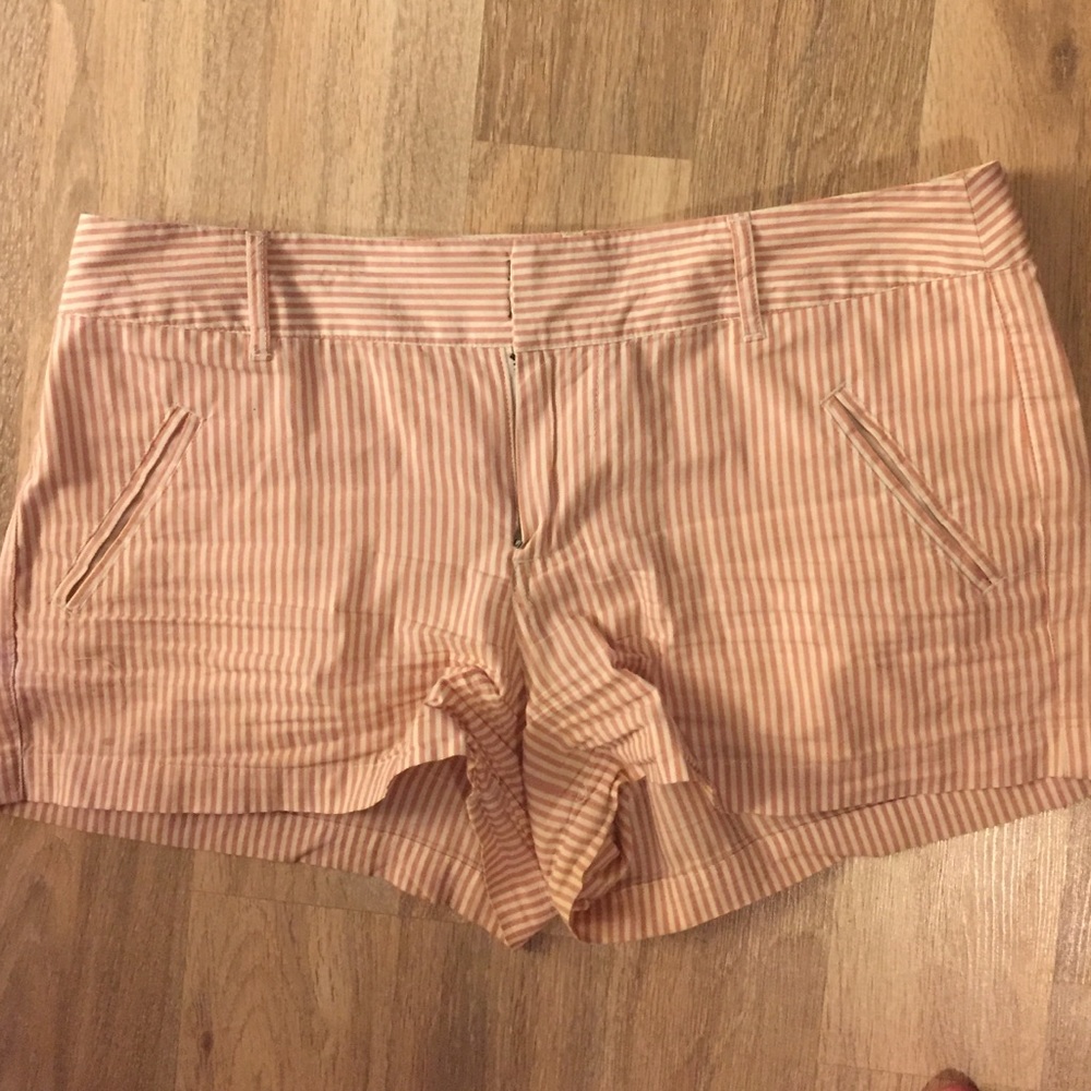 Pink and White Striped LC Shorts