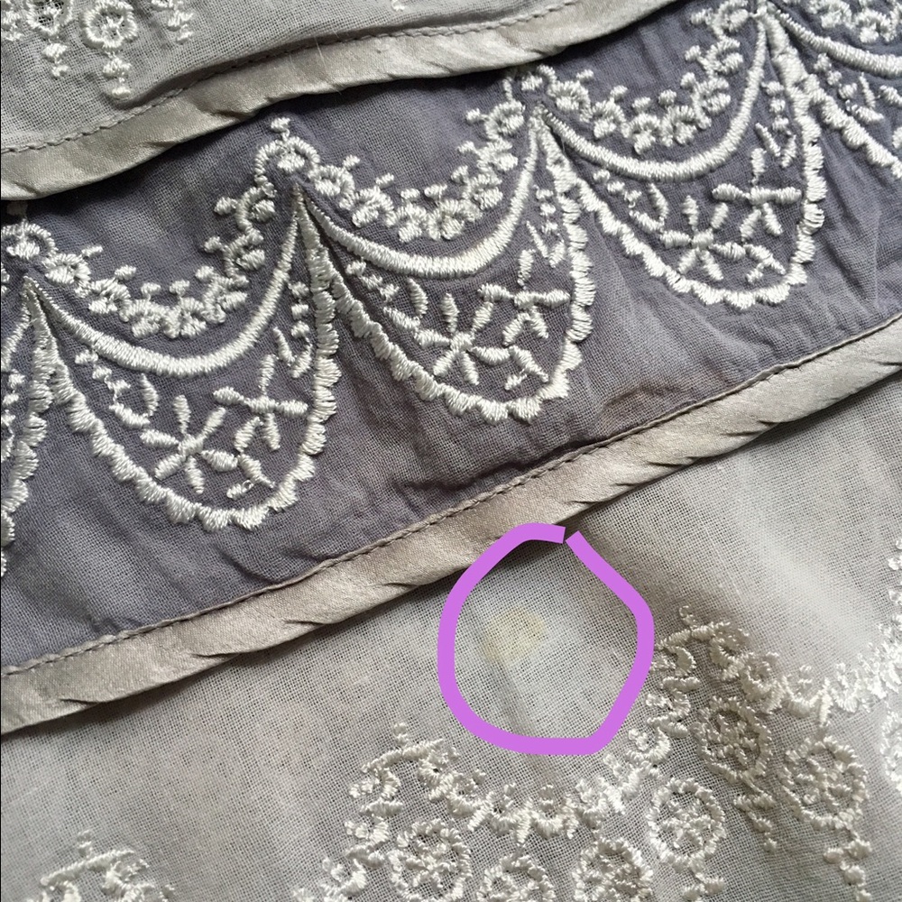 Spot on blouse - not for sale!