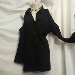 Cold shoulder long sleeve blouse Cold shoulder long sleeve blouse