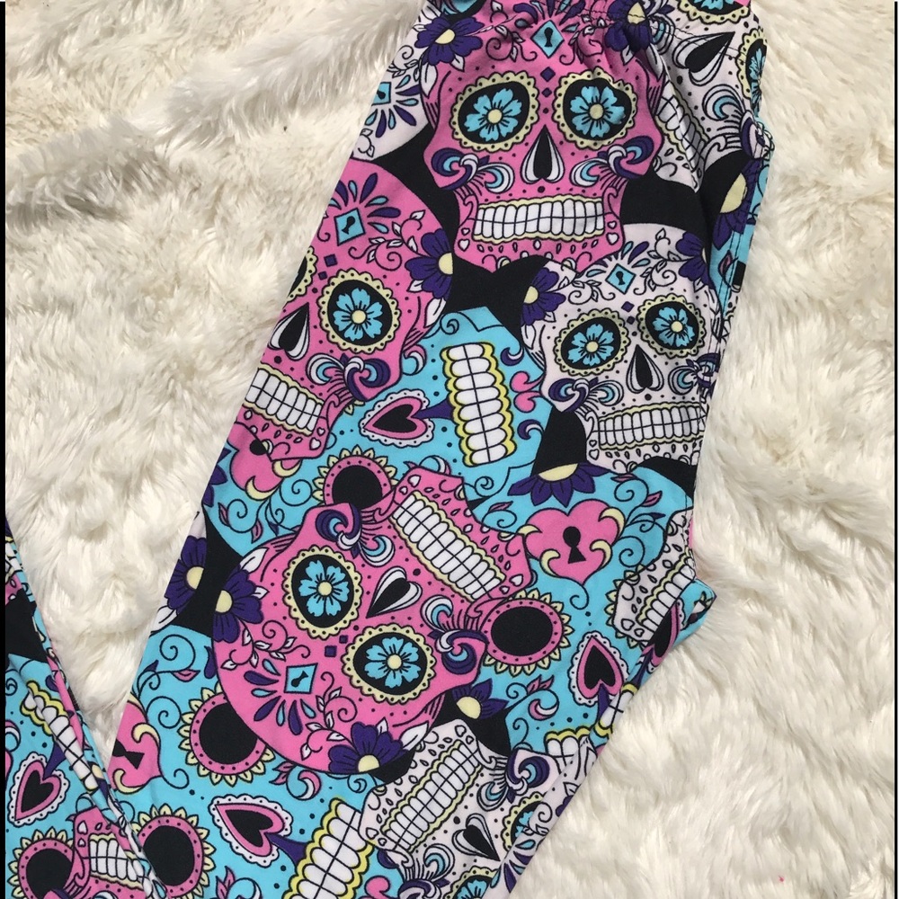 Sugar Skull Butter Soft Leggings - Picture 3 of 3