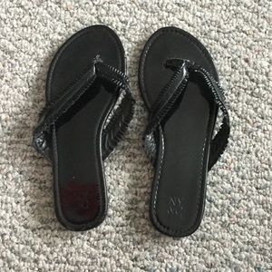 Black flip flops!