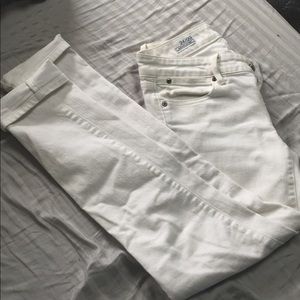 Gap always skinny white ankle jeans