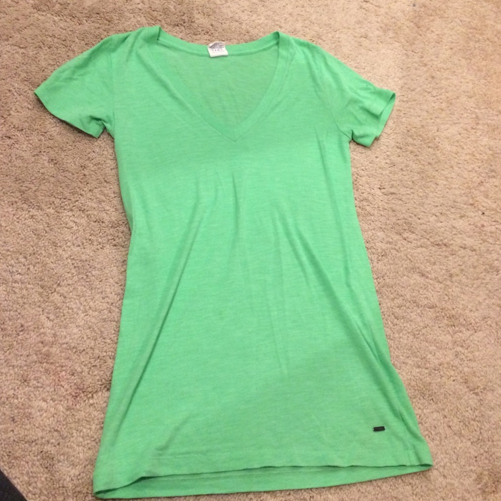 Lime green pink shirtsleeve Tshirt
