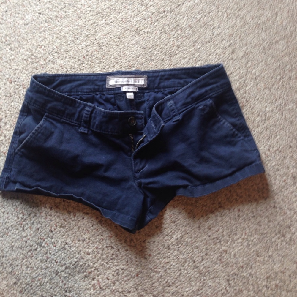 Blue A&F shorts